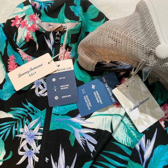 Women’s Tommy Bahama L/S Golf Shirt! Size small, plus hat! NWT! - Picture 7 of 10